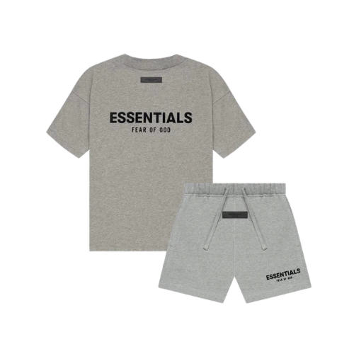 Fear of God Essentials Dark Oatmeal Summer Set Kids