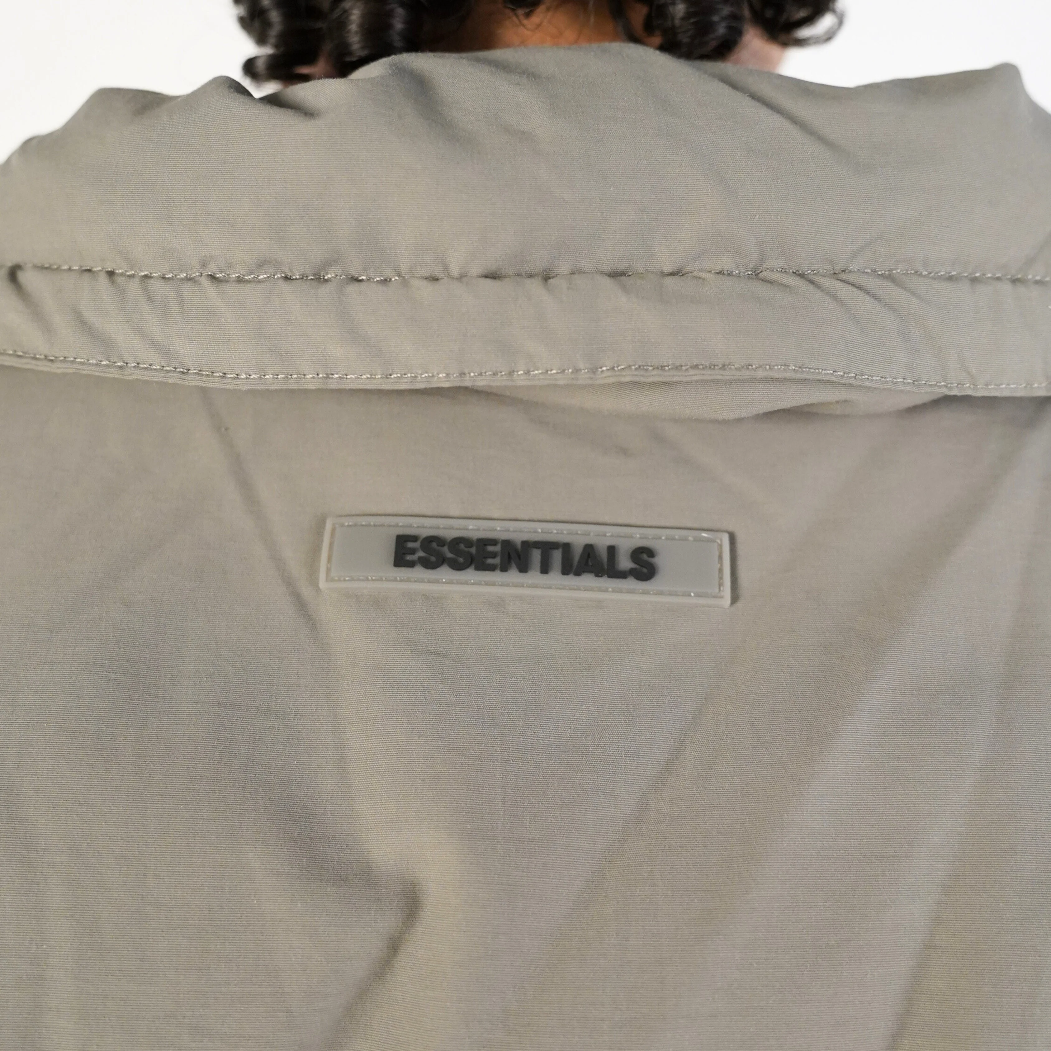 Fear of God Essentials FW20 Puffer Jacket Taupe - Image 5