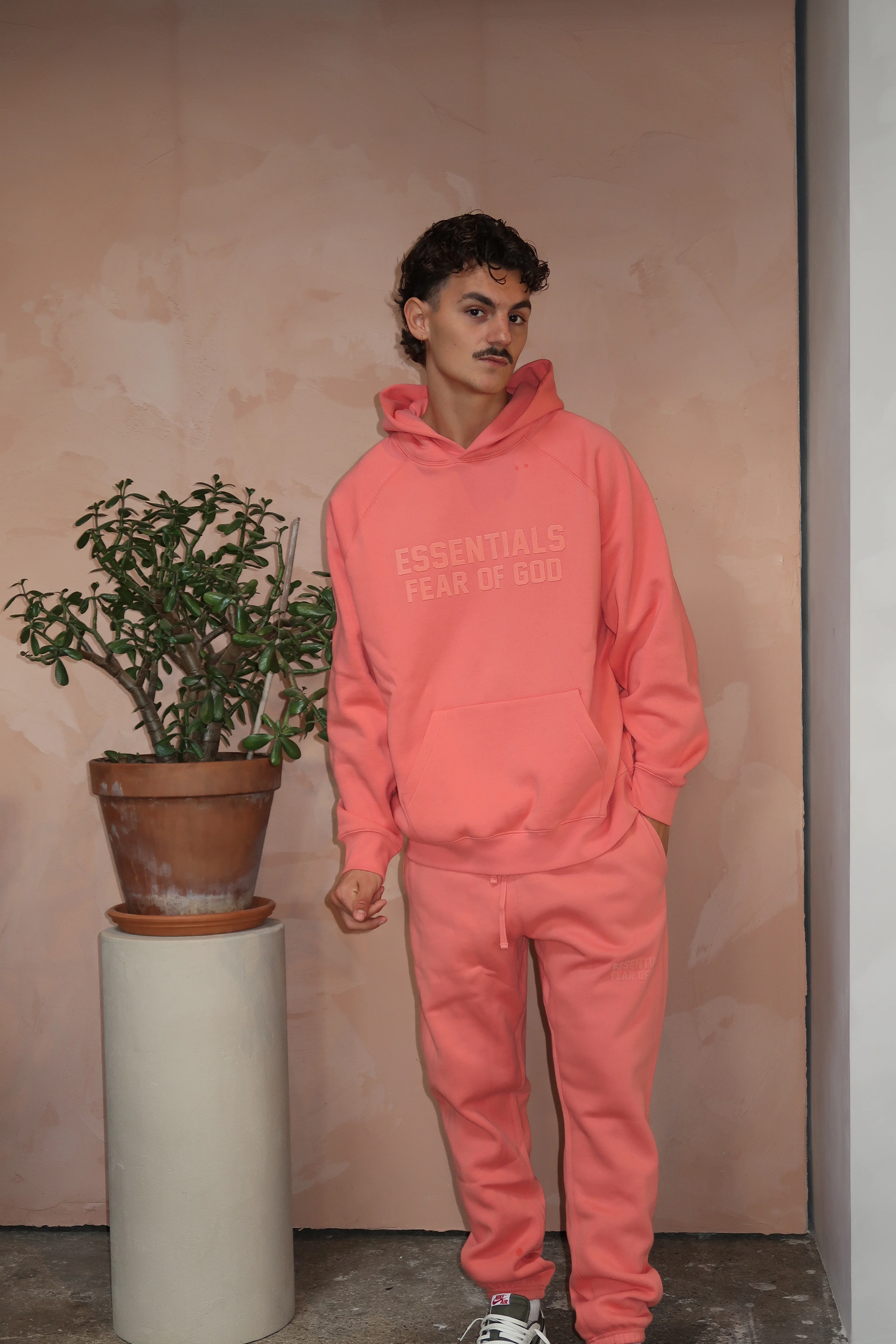 Fear of God Essentials FW22 Coral Hoodie - Image 2