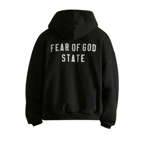 Fear of God Essentials FW24 Heavy Fleece Full Zip Hoodie Black