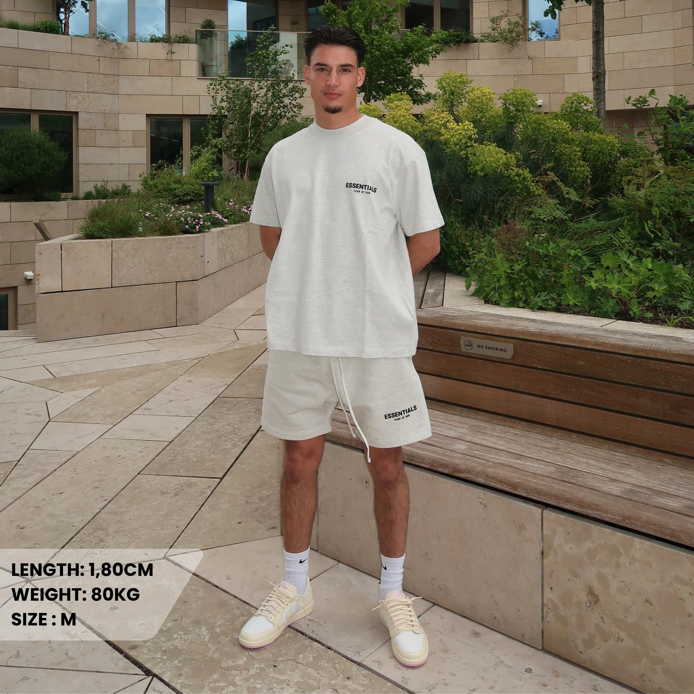 Fear of God Essentials Light Oatmeal Summer set - Image 2