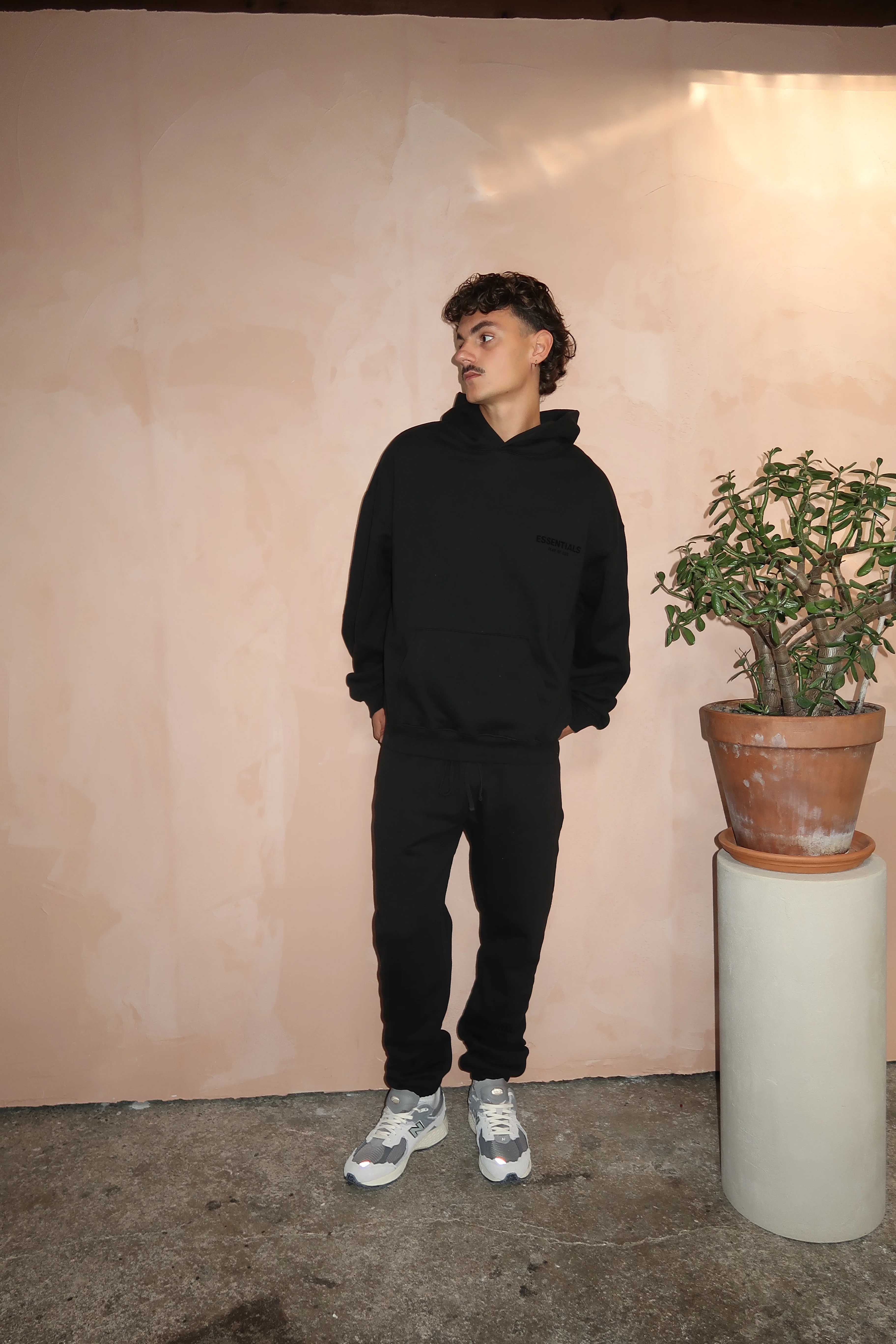 Fear of God Essentials Limo Black Long Pants - Image 2