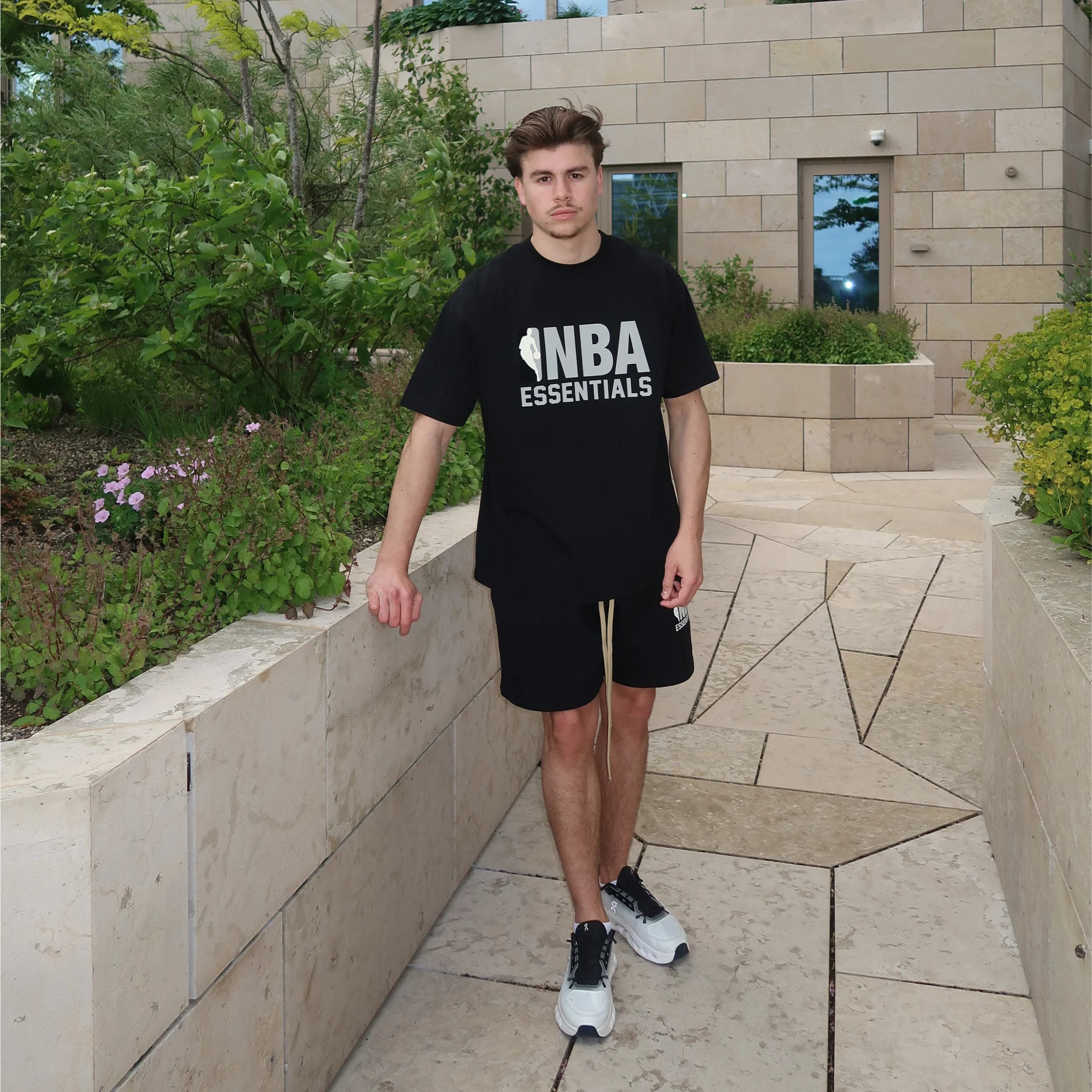 Fear of God Essentials NBA Black Grey Summer Set - Image 3