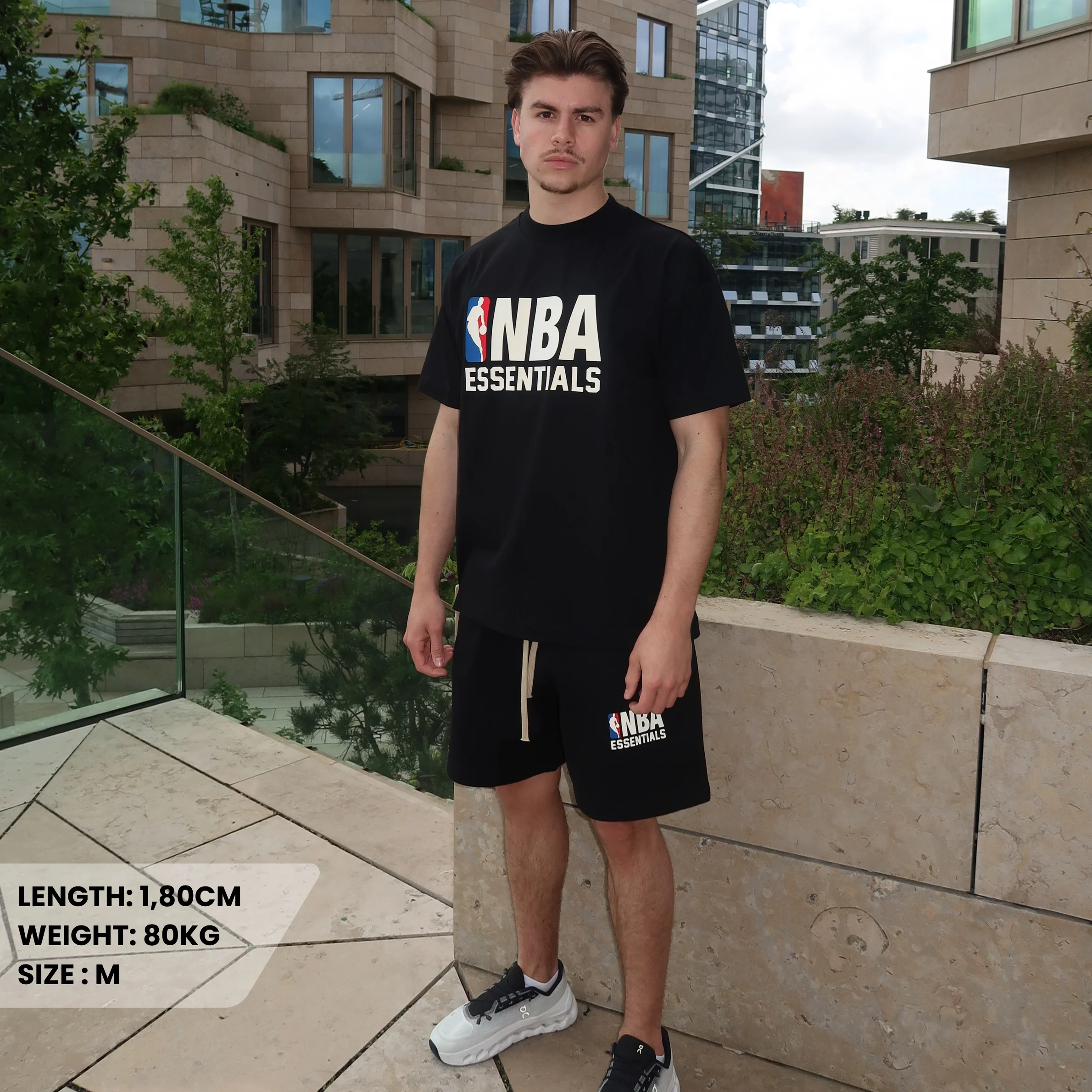 Fear of God Essentials NBA Black White Summer Set - Image 2