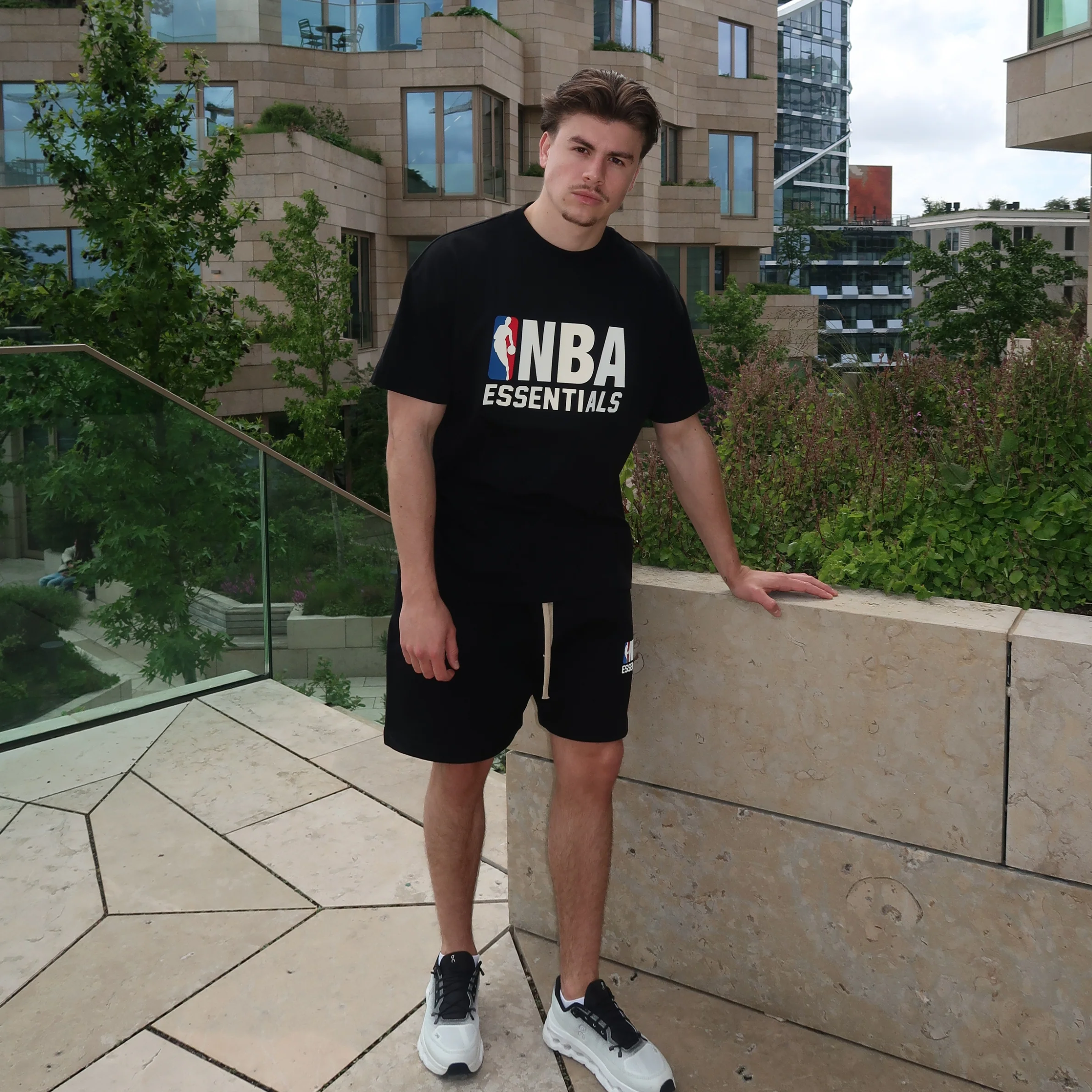 Fear of God Essentials NBA Black White Summer Set - Image 3