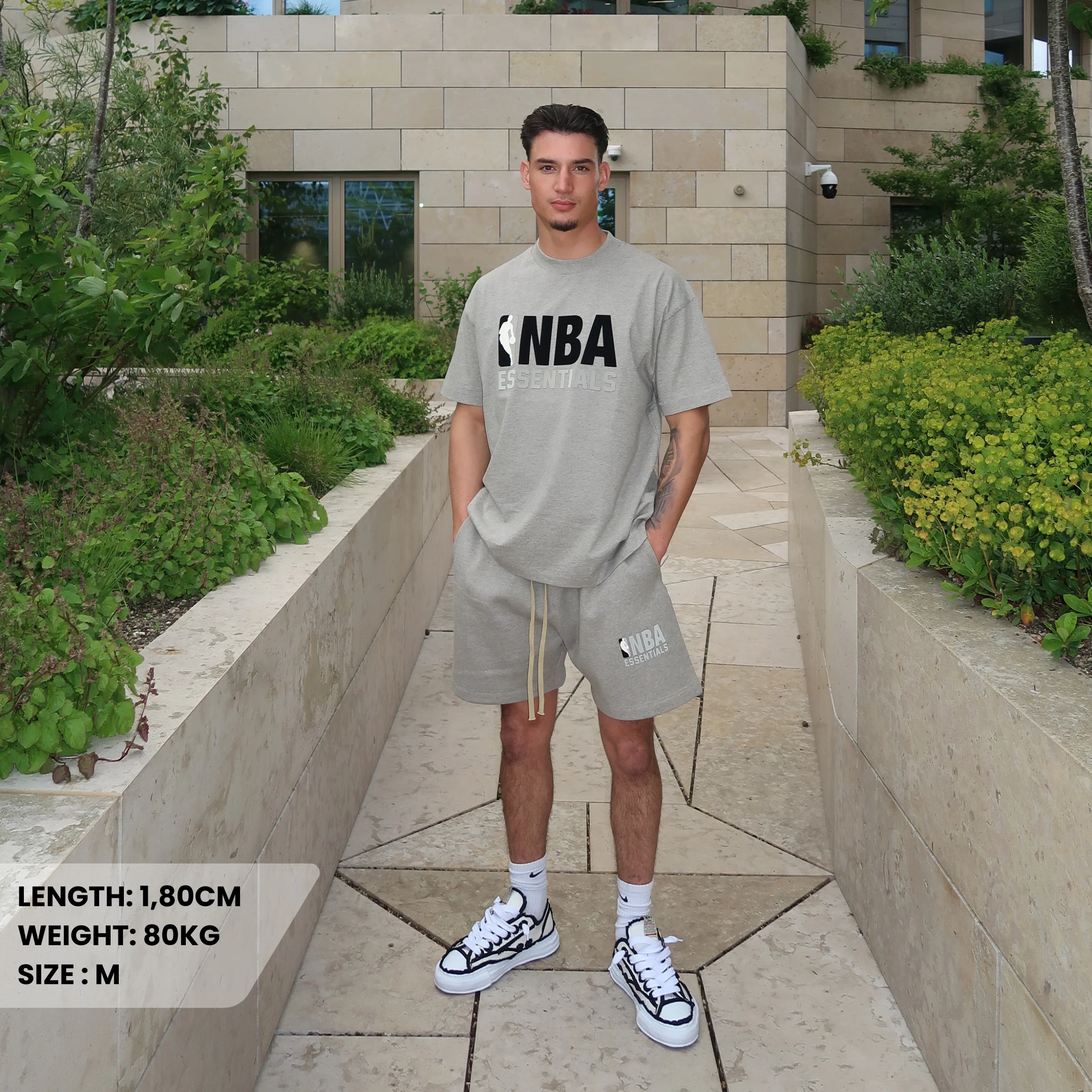Fear of God Essentials NBA Warm Heather Summer Set - Image 2