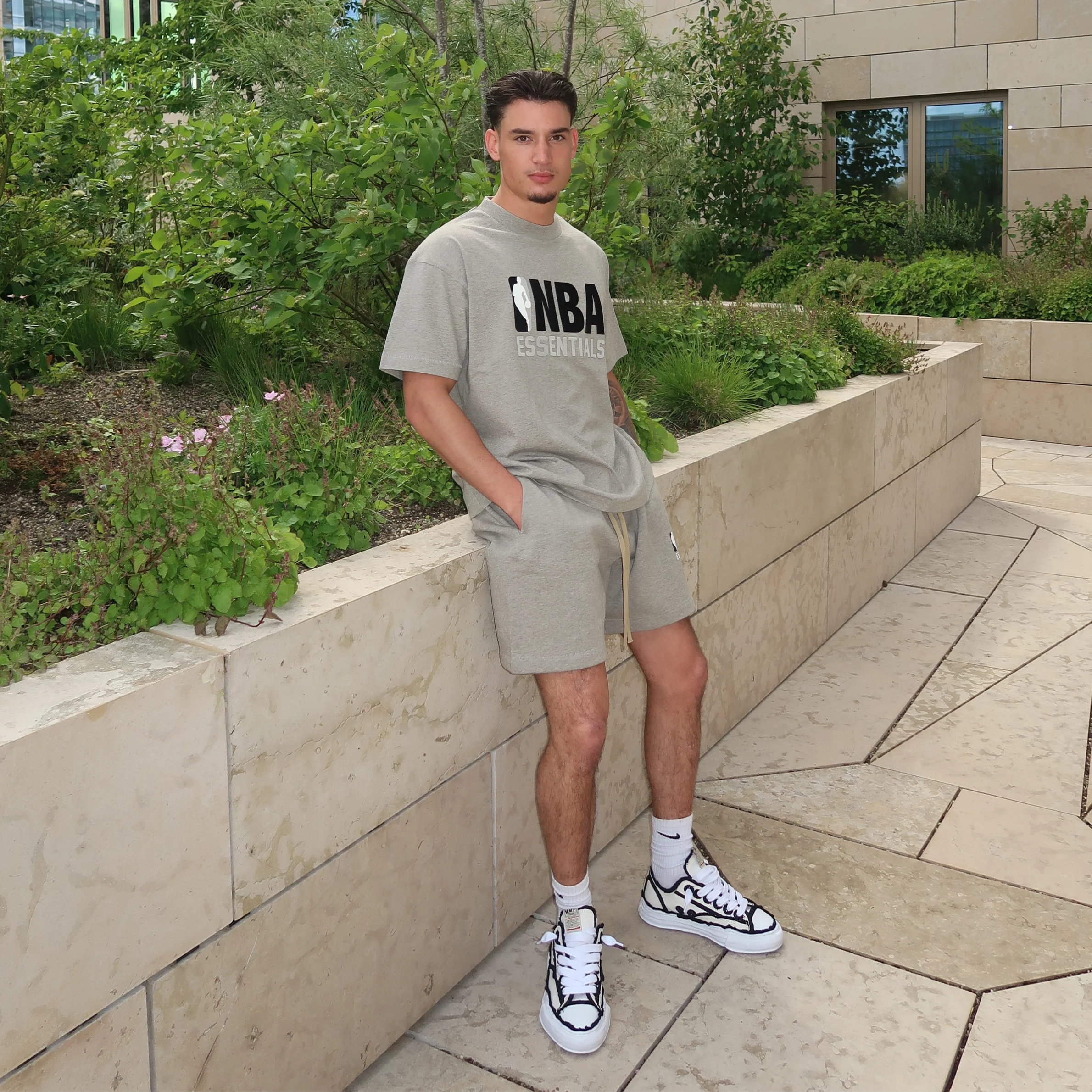 Fear of God Essentials NBA Warm Heather Summer Set - Image 3