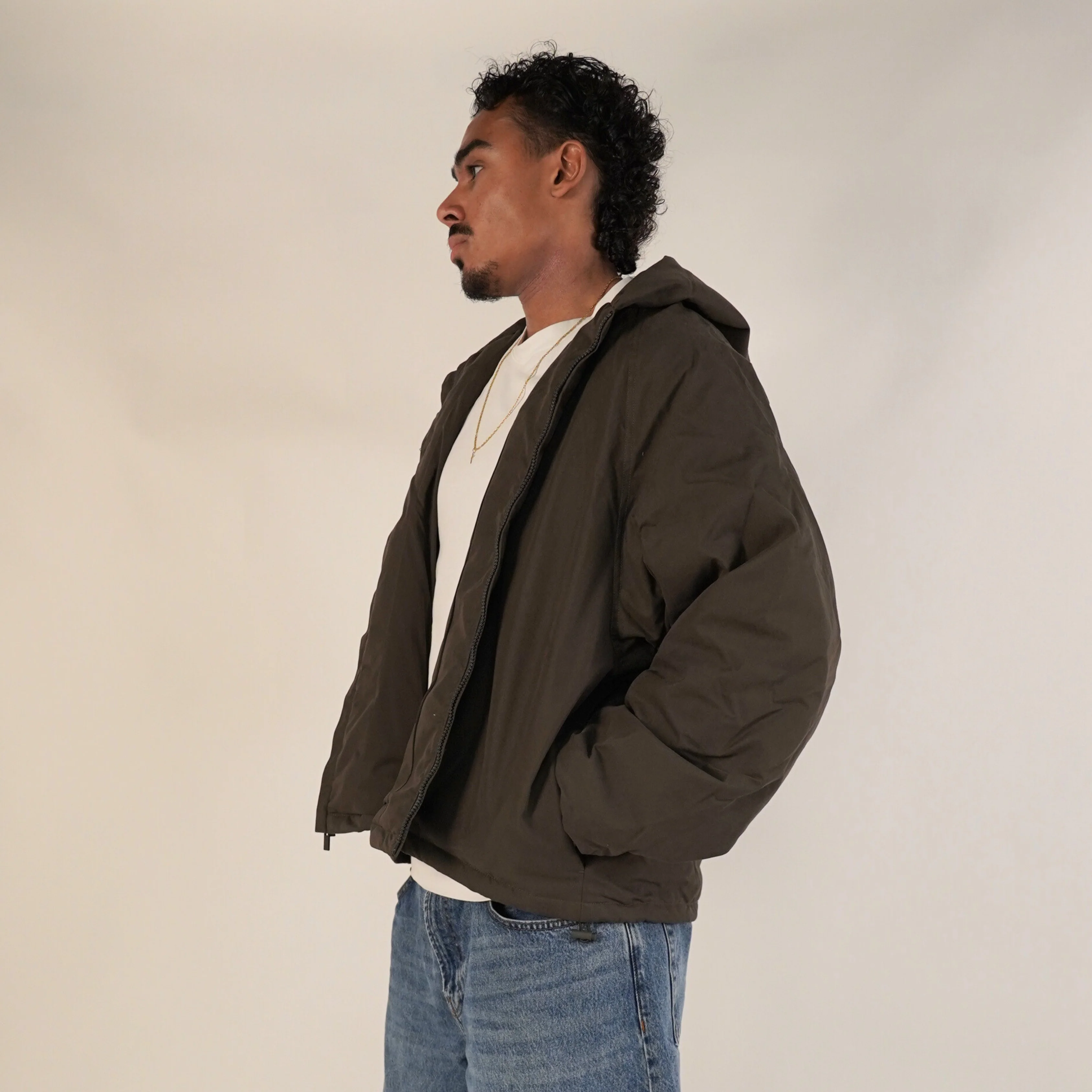 Fear of God Essentials SS23 Full Zip Jacket Off Black - Image 3