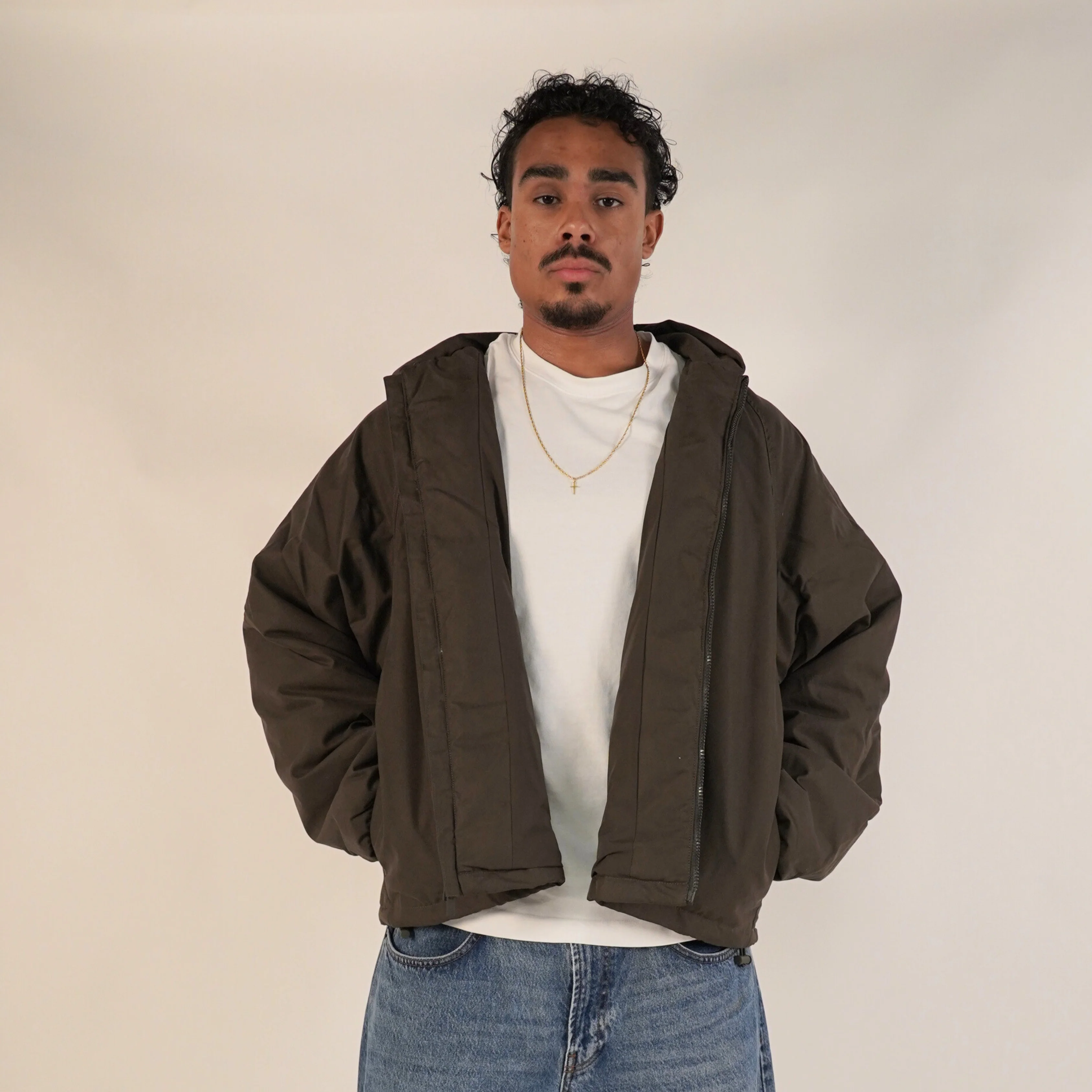 Fear of God Essentials SS23 Full Zip Jacket Off Black - Image 4