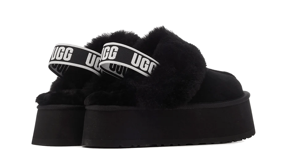 UGG Funkette Slipper Black - Image 3