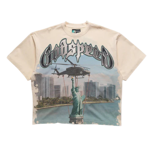 Godspeed JFK to MIA T-Shirt Bone