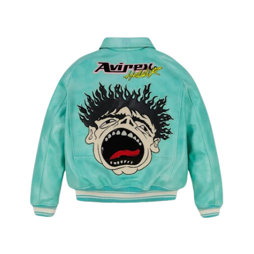Hellstar x Avirex Jacket Turquoise - Image 2