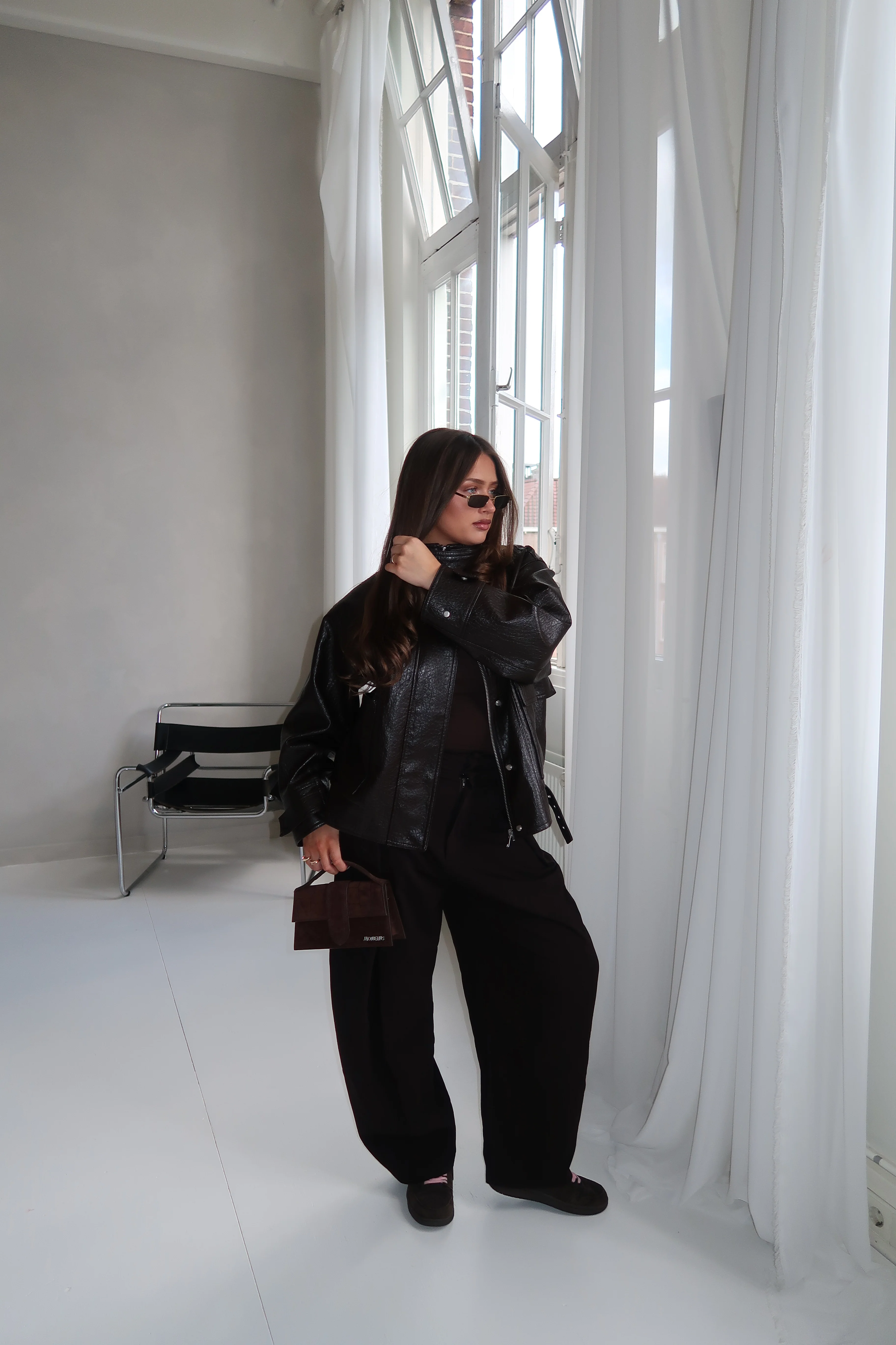 Jacquemus Le Grand Bambino Croco Dark Brown - Image 5