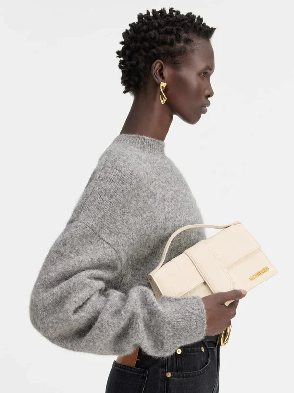 Jacquemus Le Grand Bambino Croco Light Ivory - Image 2