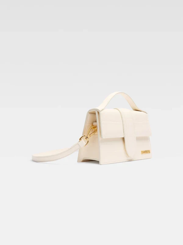 Jacquemus Le Grand Bambino Croco Light Ivory - Image 3