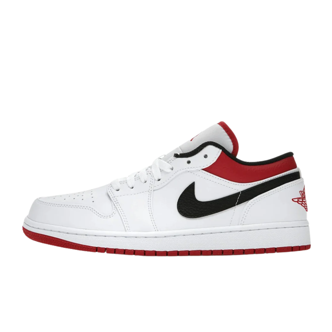Jordan 1 Low White University Red Black