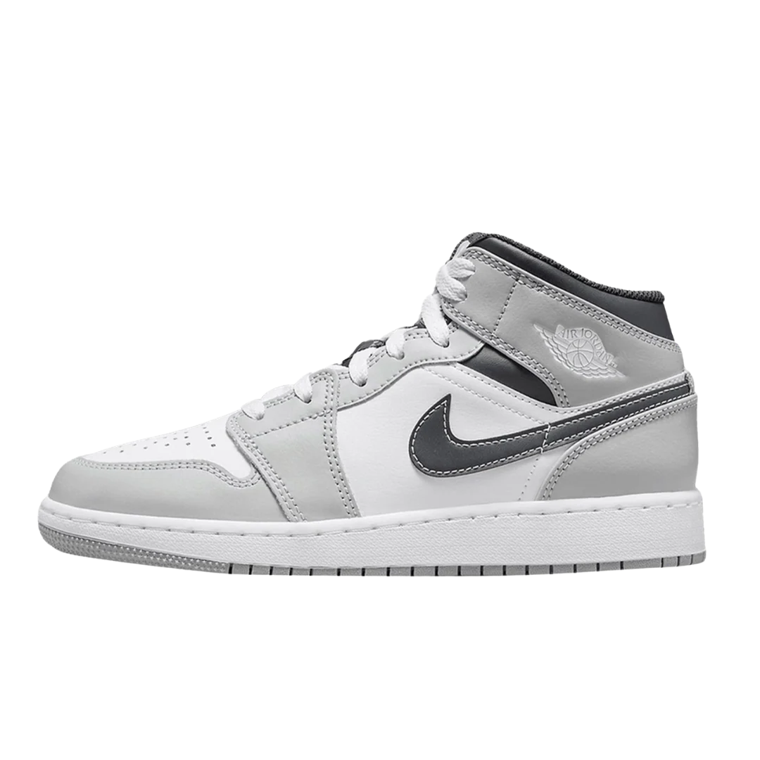 Jordan 1 Mid Light Smoke Grey (GS)