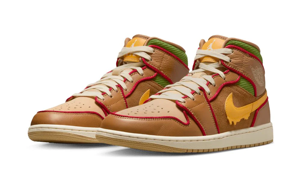 Jordan 1 Mid SE Cheeseburger - Image 4