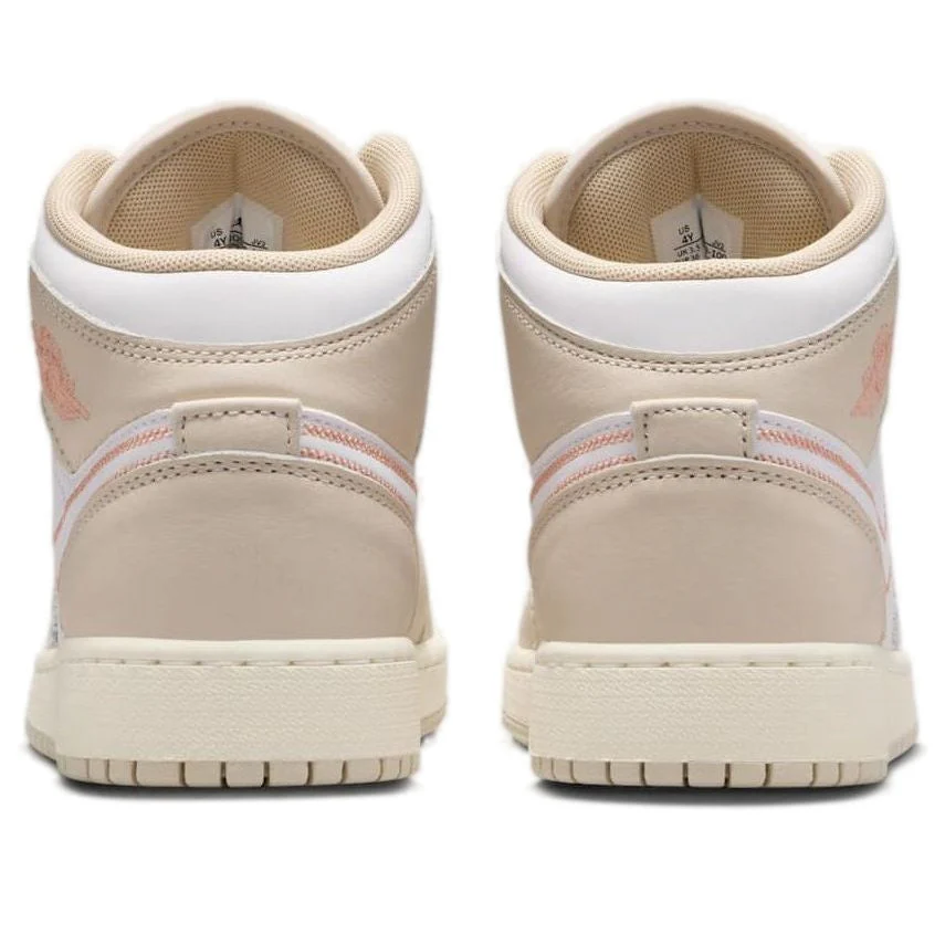 Jordan 1 Mid SE Sand Drift White Madder Root (GS) - Image 3