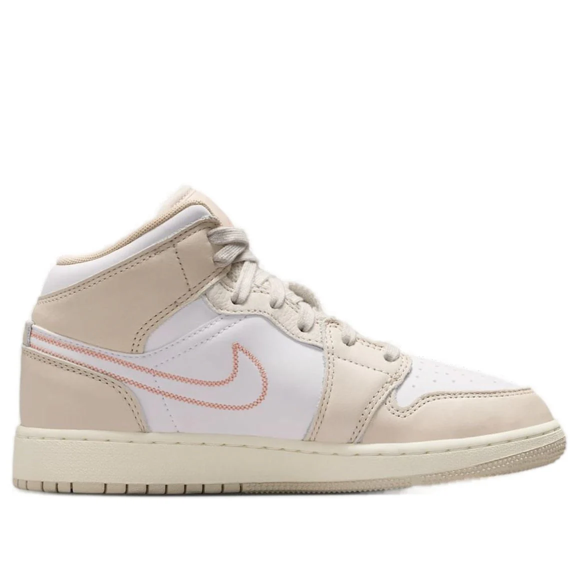 Jordan 1 Mid SE Sand Drift White Madder Root (GS) - Image 6