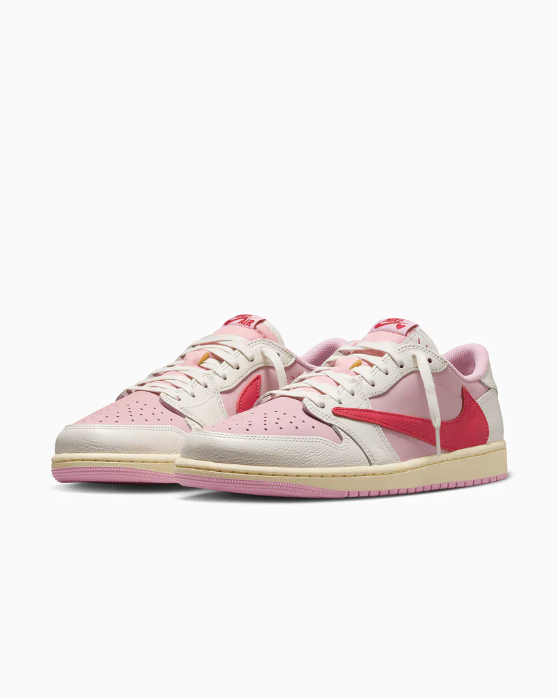 Nike Air Jordan 1 Retro Low OG SP Travis Scott Sail Tropical Pink - Image 7