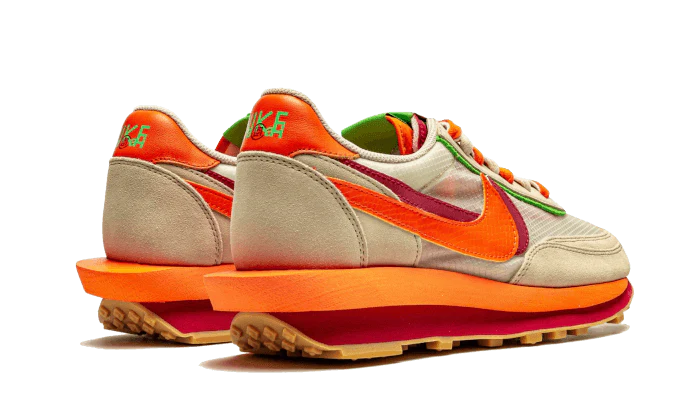 Nike LD Waffle Sacai Clot Net Orange Blaze - Image 3