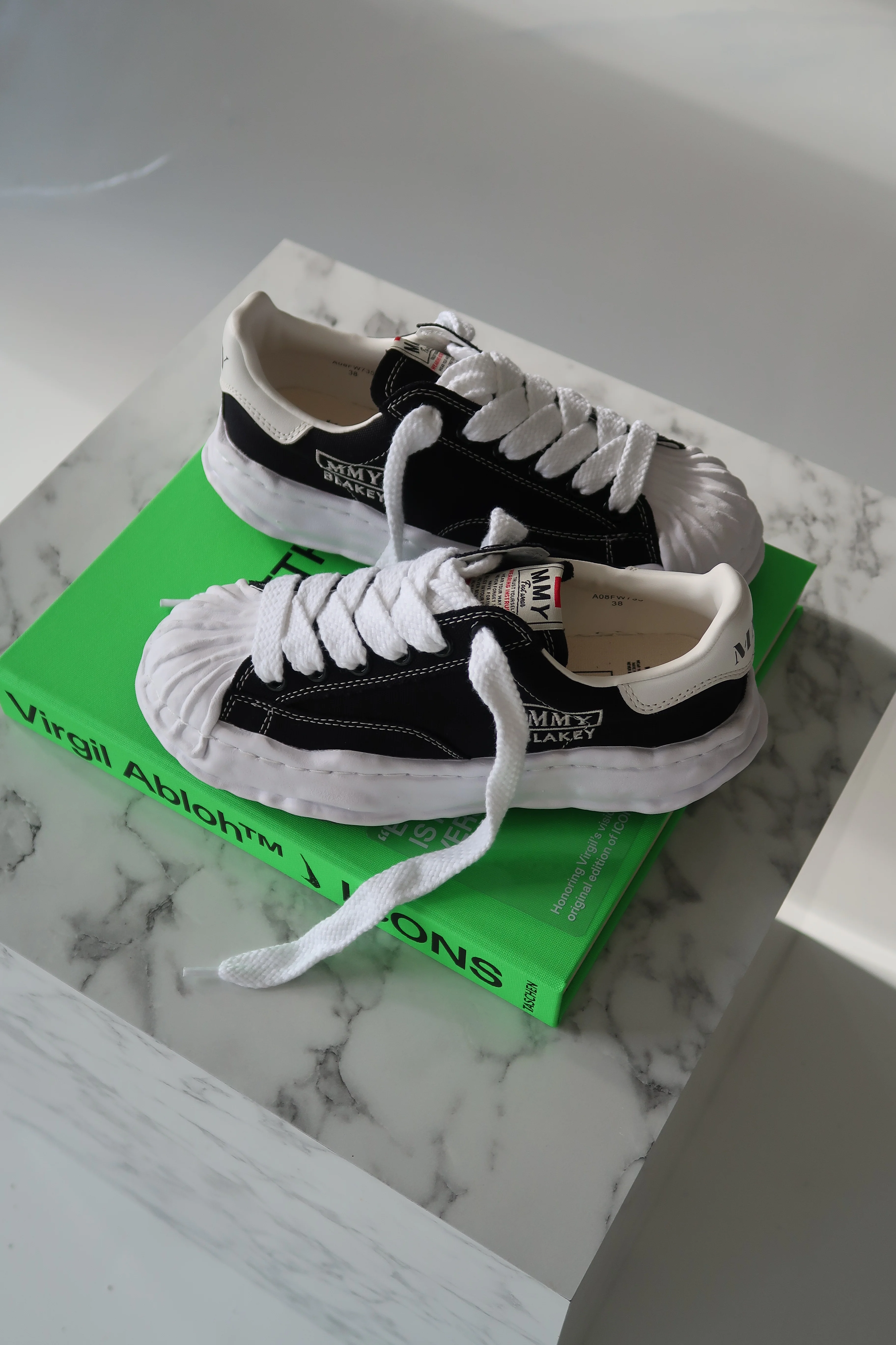 Maison Mihara Yasuhiro Blakey OG Sole Canvas Low Black - Image 2