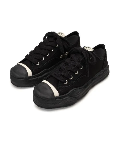 Maison Mihara Yasuhiro Hank OG Sole Canvas Low Black Black - Image 2