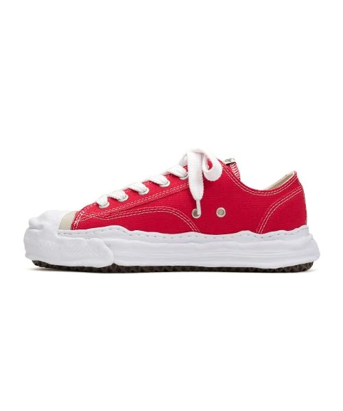 Maison Mihara Yasuhiro Hank OG Sole Canvas Low Red - Image 3