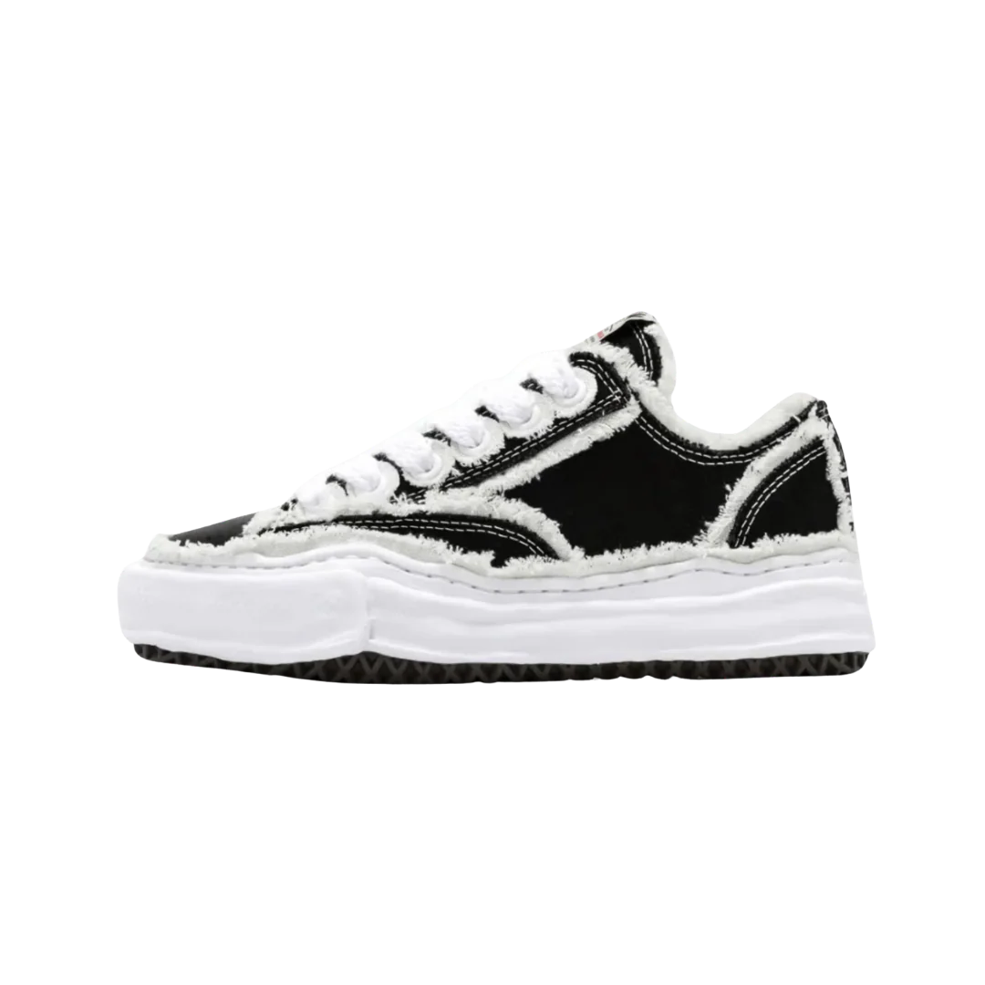 Maison Mihara Yasuhiro Peterson OG Sole Canvas Low Frayed Black
