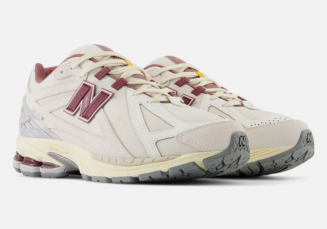 New Balance 1906R White Burgundy - Image 3
