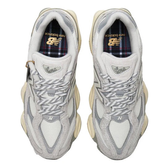 New Balance 9060 Light Grey White - Image 4