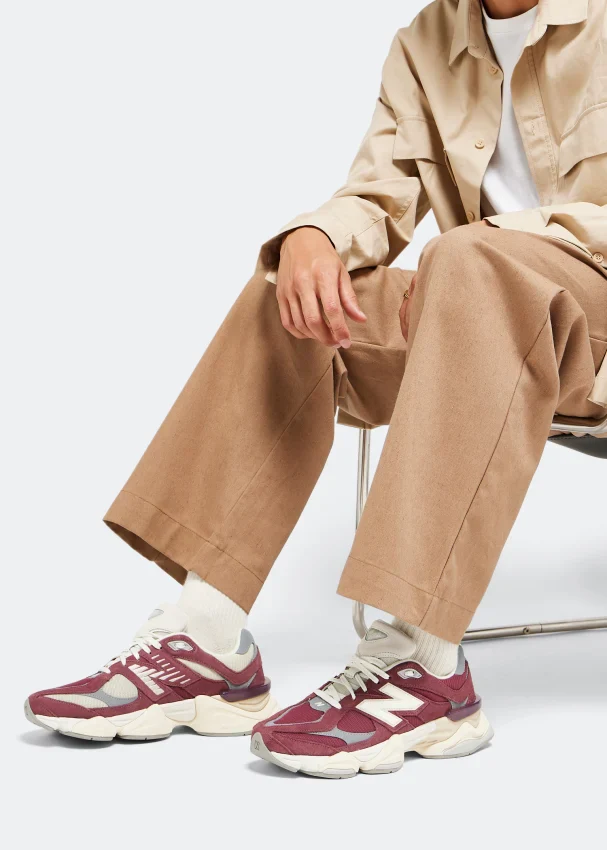 New Balance 9060 Washed Burgundy - Image 2
