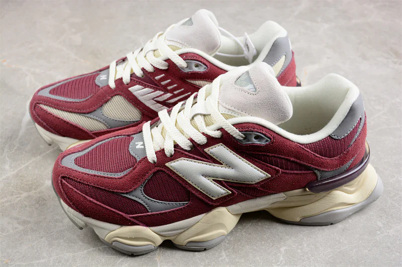 New Balance 9060 Washed Burgundy - Image 3