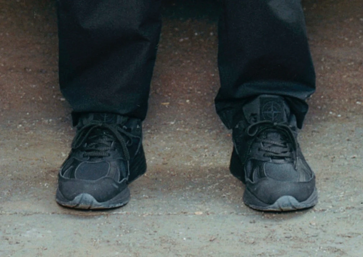 New Balance 991v2 MiUK Stone Island Ghost Pack Black - Image 3
