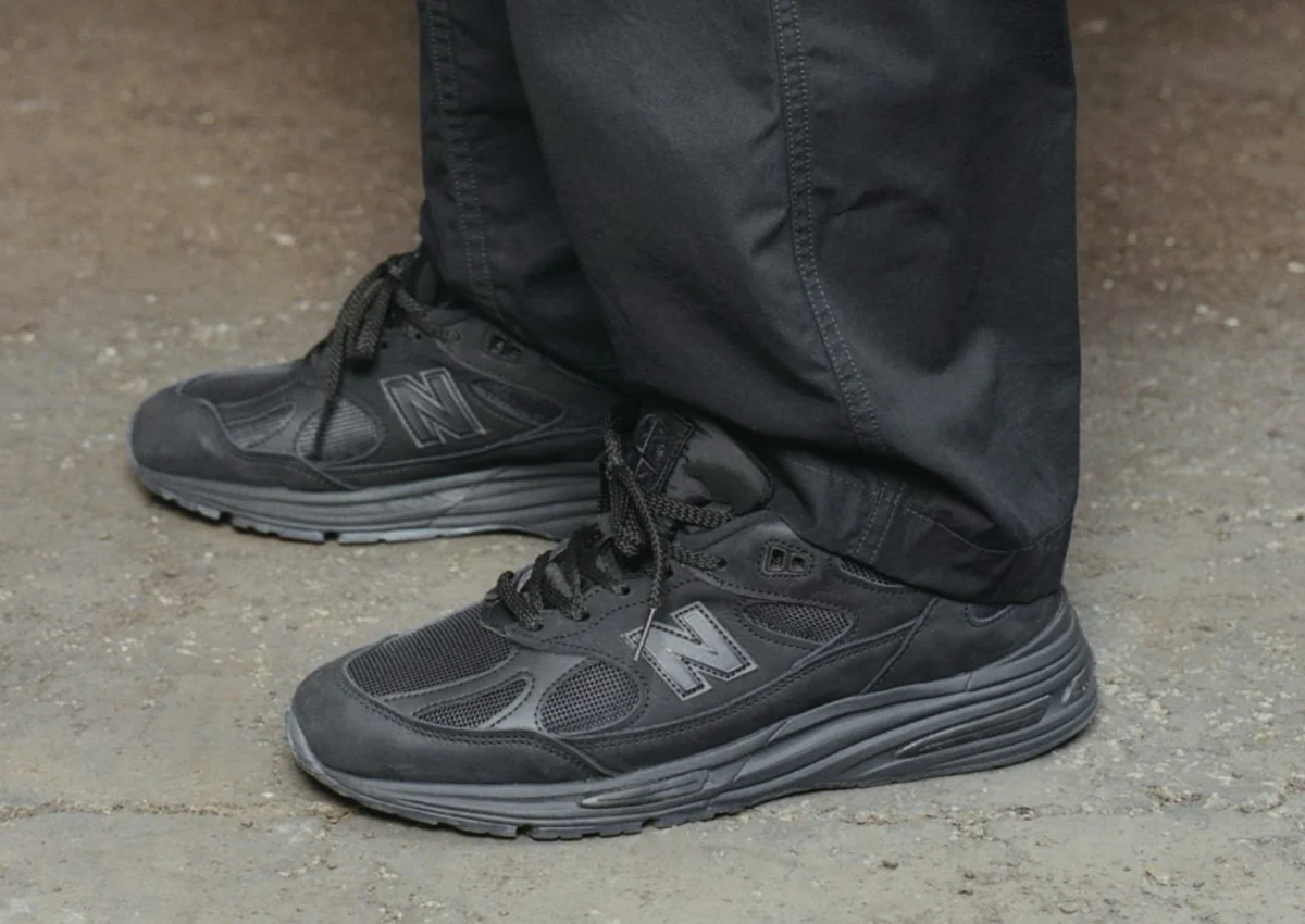 New Balance 991v2 MiUK Stone Island Ghost Pack Black - Image 4