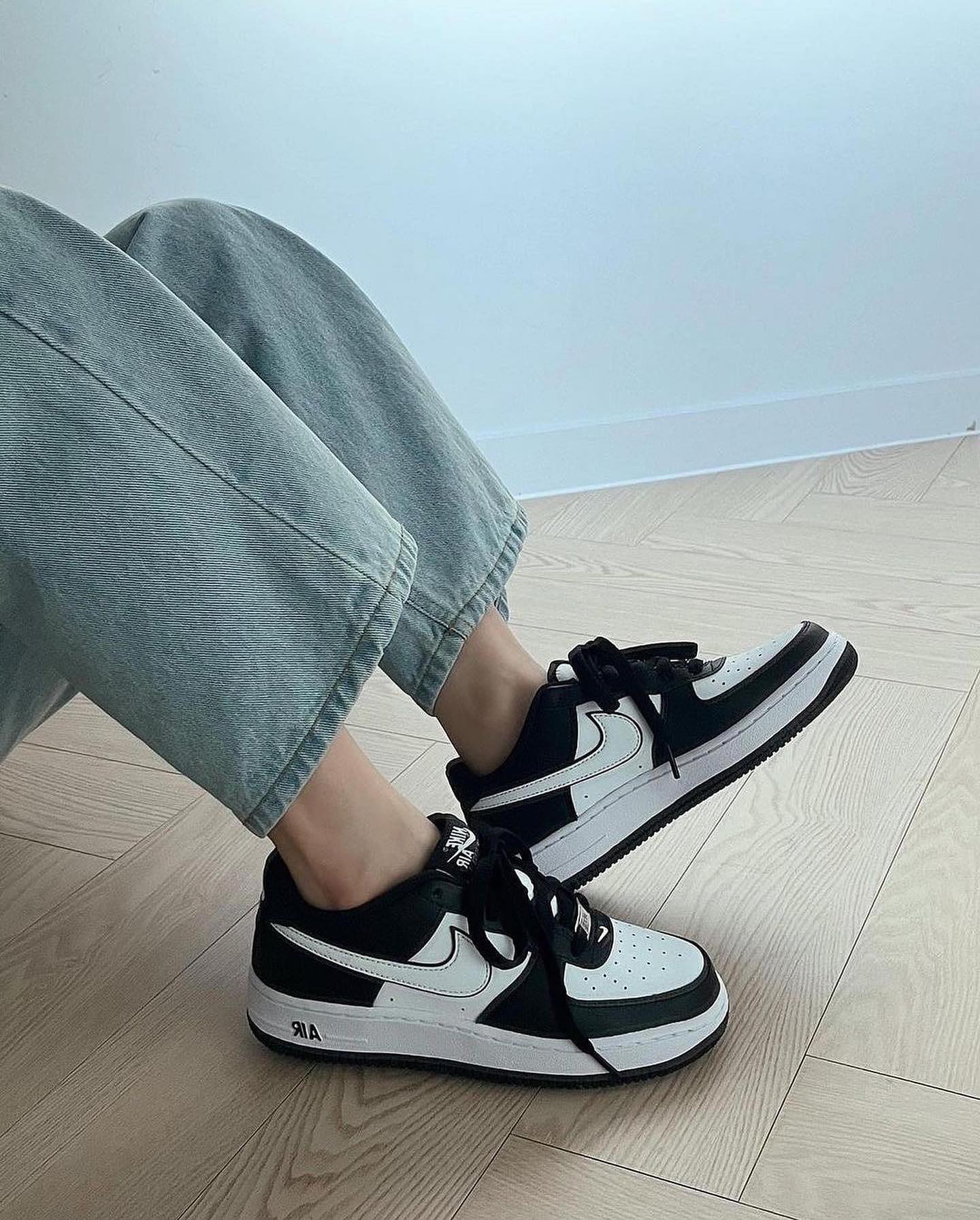 Nike Air Force 1 Low '07 White Swoosh Panda - Image 5
