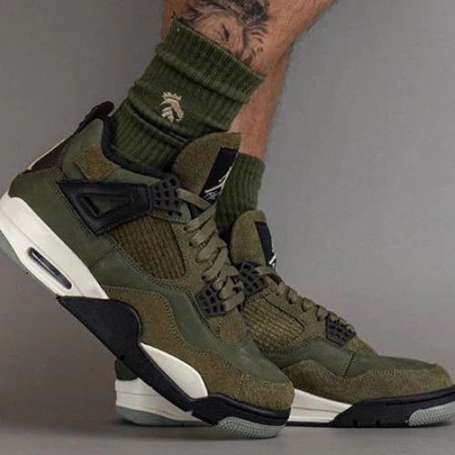 Nike Air Jordan 4 Craft Medium Olive - Image 2