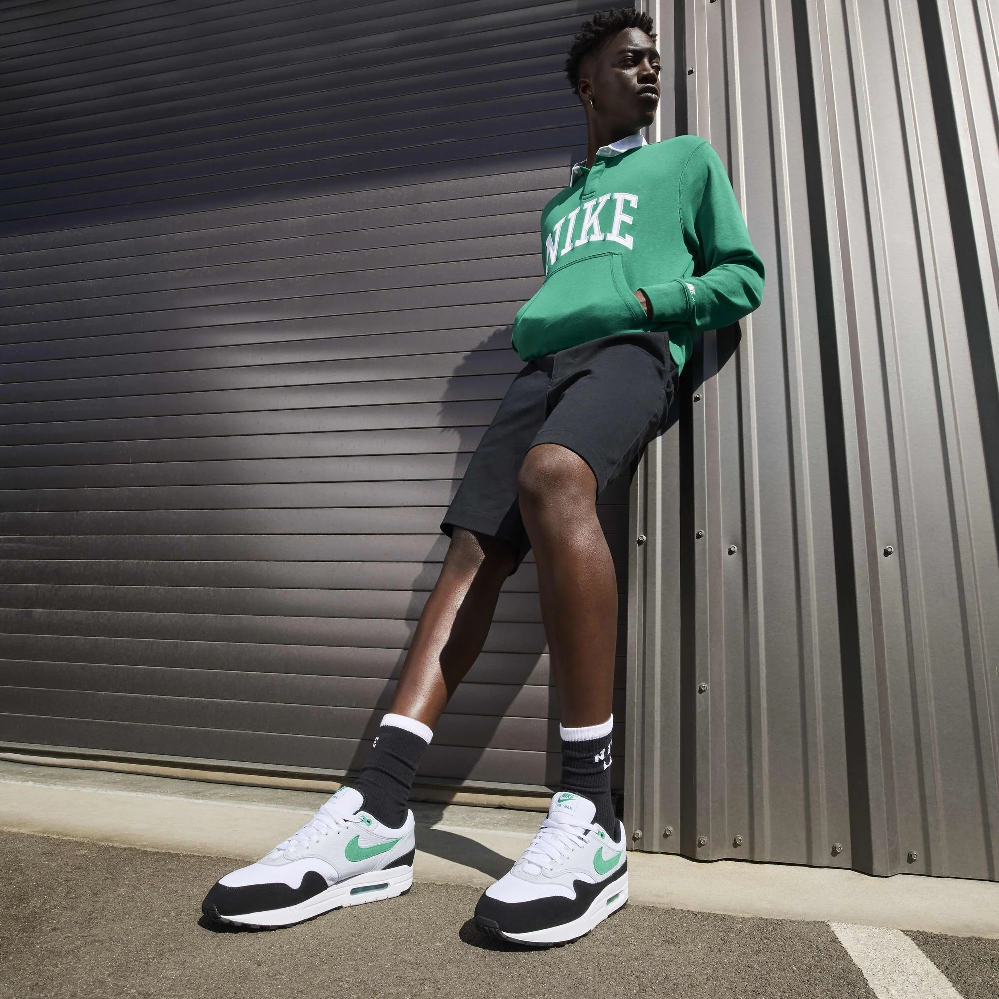 Nike Air Max 1 White Black Stadium Green - Image 3