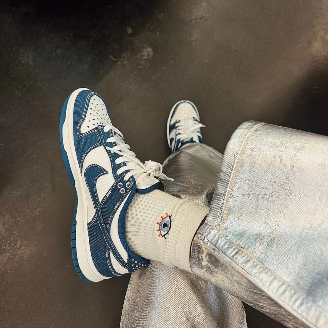 Nike Dunk Low Industrial Blue Sashiko - Image 2