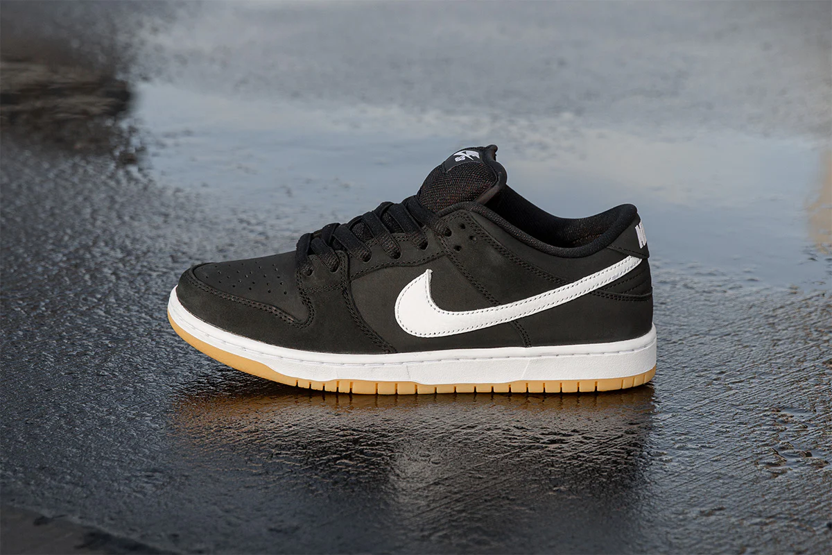 Nike Dunk Low Pro SB Black White Gum - Image 2