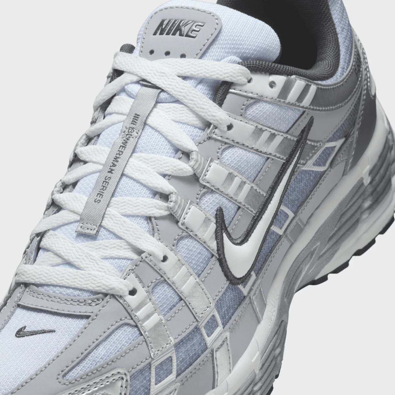 Nike P-6000 Metallic Silver Summit White-Wolf Grey - Image 2