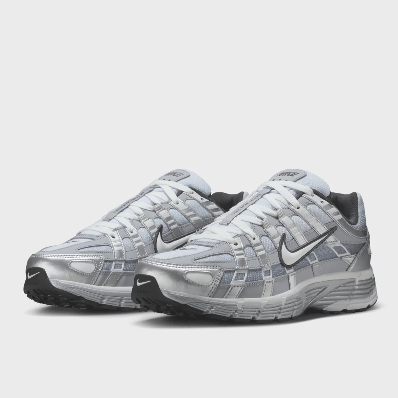 Nike P-6000 Metallic Silver Summit White-Wolf Grey - Image 3