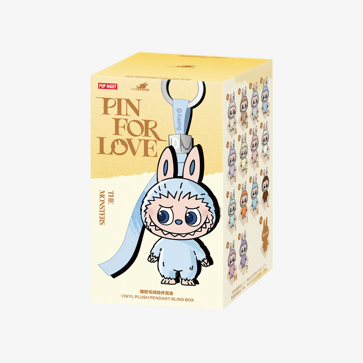 Pop Mart Labubu The Monsters Pin for Love Series Vinyl Plush Pendant (A-M) Sealed Case - Image 2