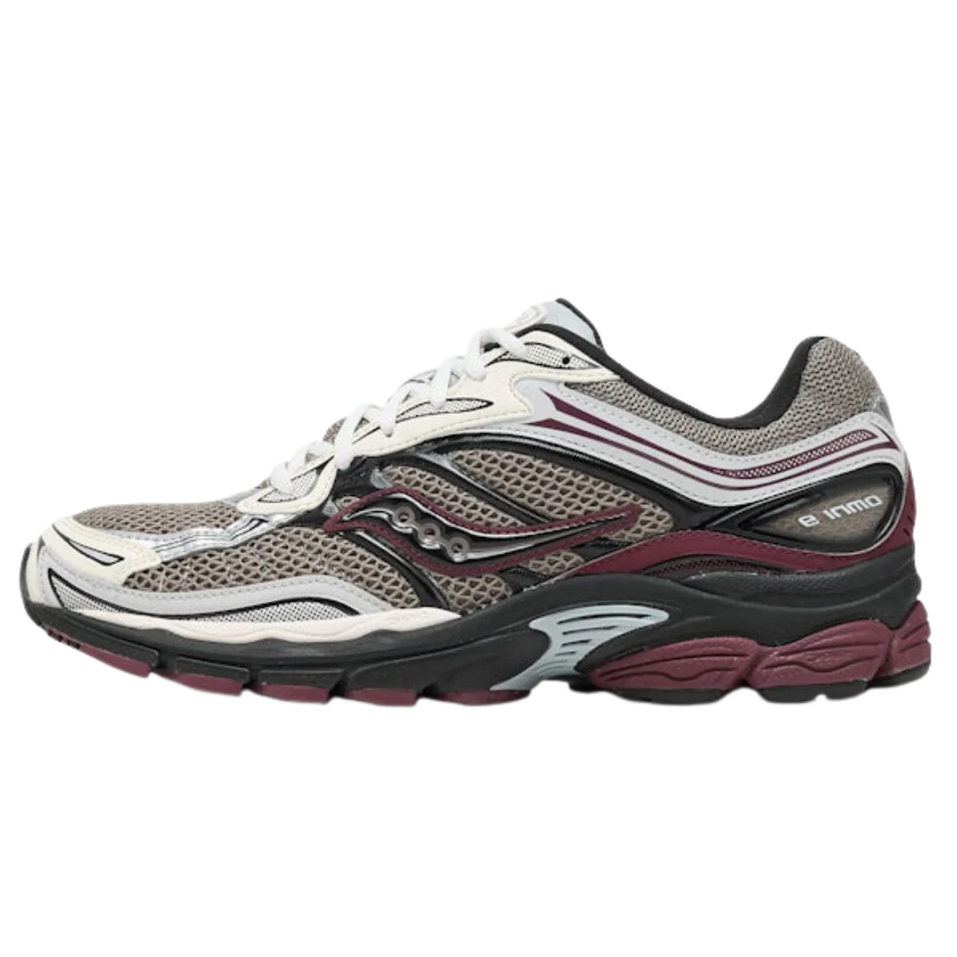 Saucony ProGrid Omni 9 Tomorrow, Meet Yesterday Pack Tan Maroon