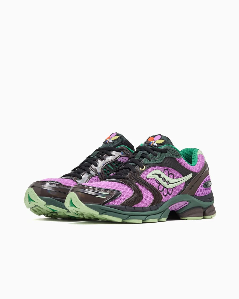 Saucony ProGrid Triumph 4 Jae Tips Flowers Grow Uptown Perilla - Image 3