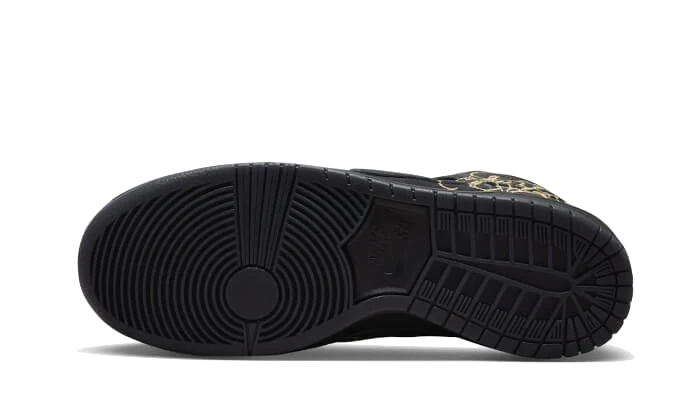 Nike SB Dunk High FAUST Black Gold - Image 3