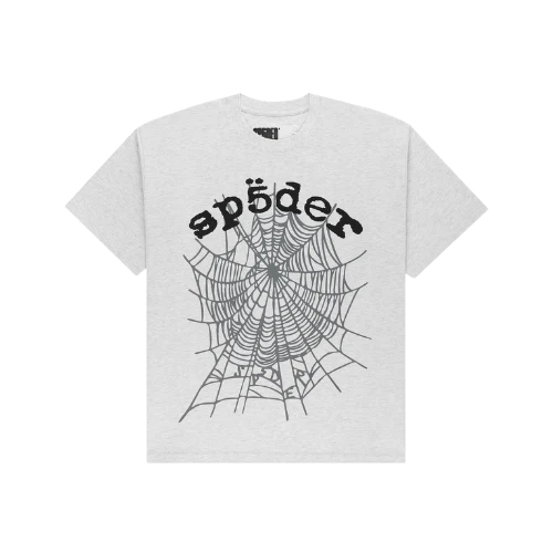 Sp5der OG Web V2 Tee Heather Grey