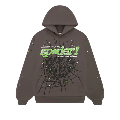 Sp5der Punk V2 Hoodie Slate Grey