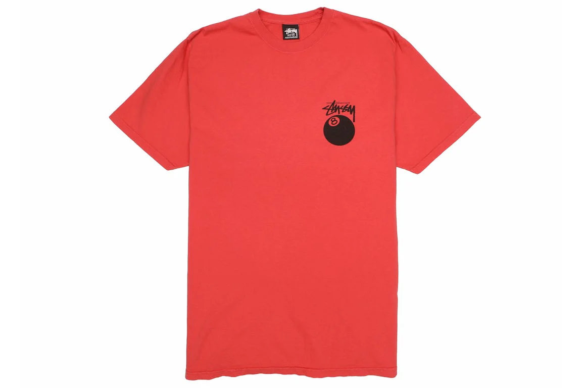 Stussy 8 Ball Pigment Dyed Tee Guava - Image 2
